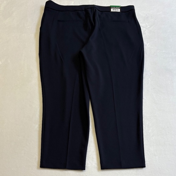 Hilary Radley Ladies' Pull On Crepe Pants, Stretch, Navy Blue, XL, NWT - Picture 7 of 13